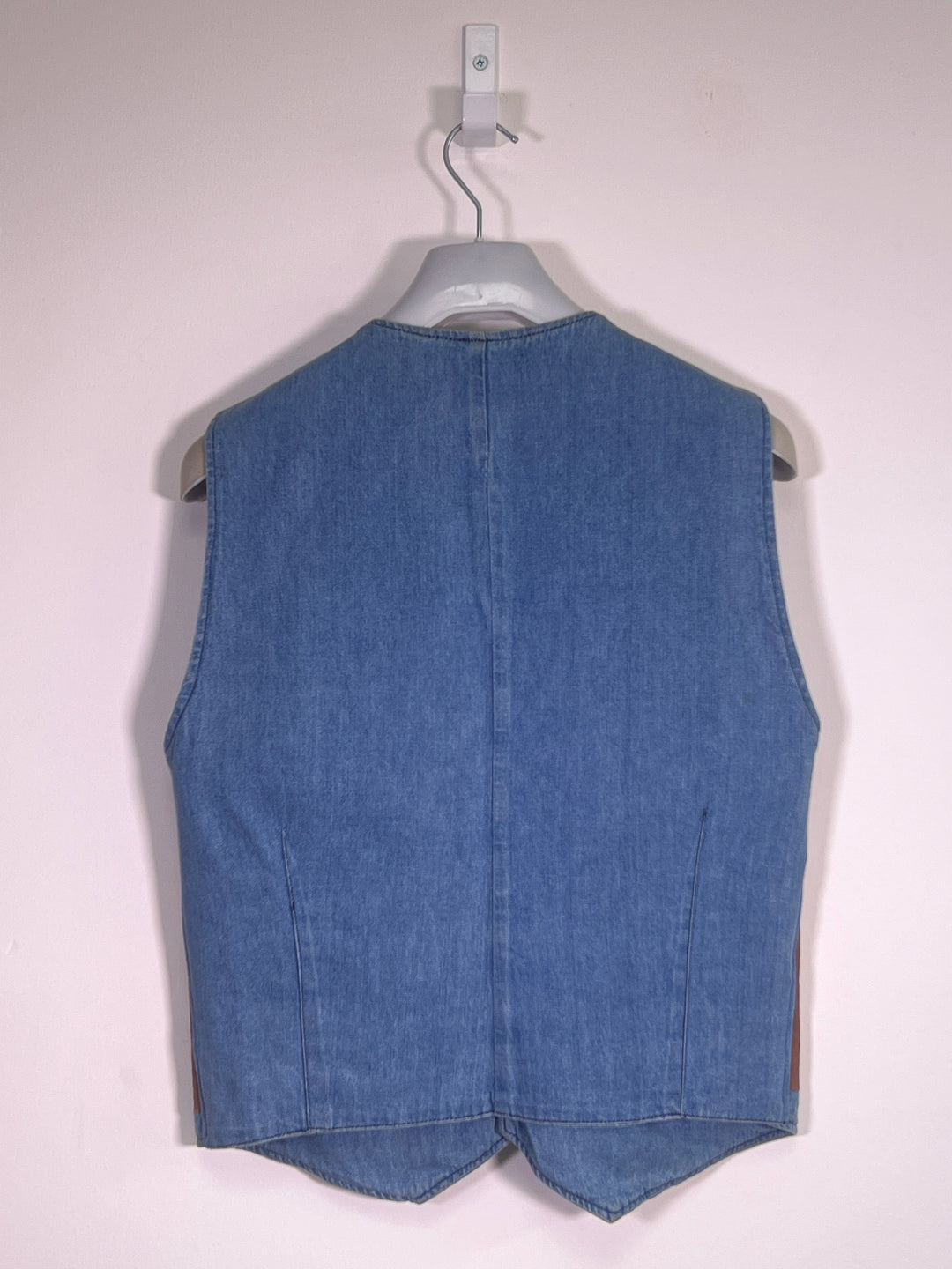 Rivergold Cowboy Leather & Denim Vest