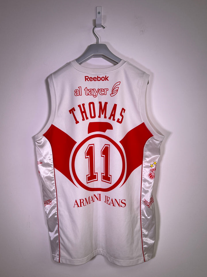 Reebok Basket Armani Jeans Milano Jobey Thomas Match Worn Jersey