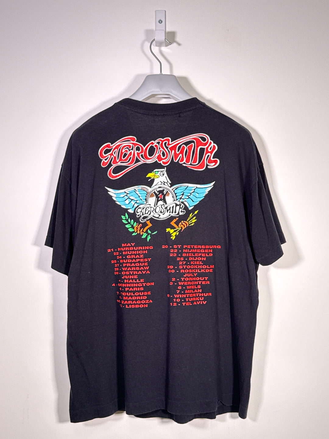 Aerosmith Aero Force One Europe Tour 1998 Single Stitch T-Shirt