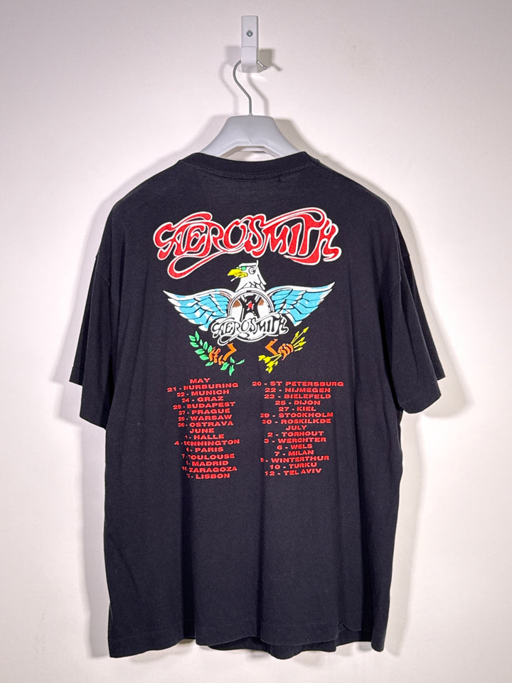 Aerosmith Aero Force One Europe Tour 1998 Single Stitch T-Shirt