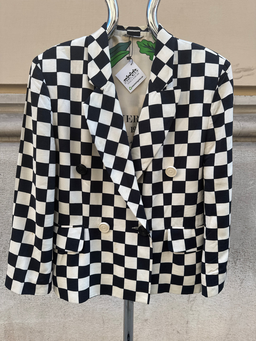 Moschino Cheap & Chic 1990 Checkers Blazer