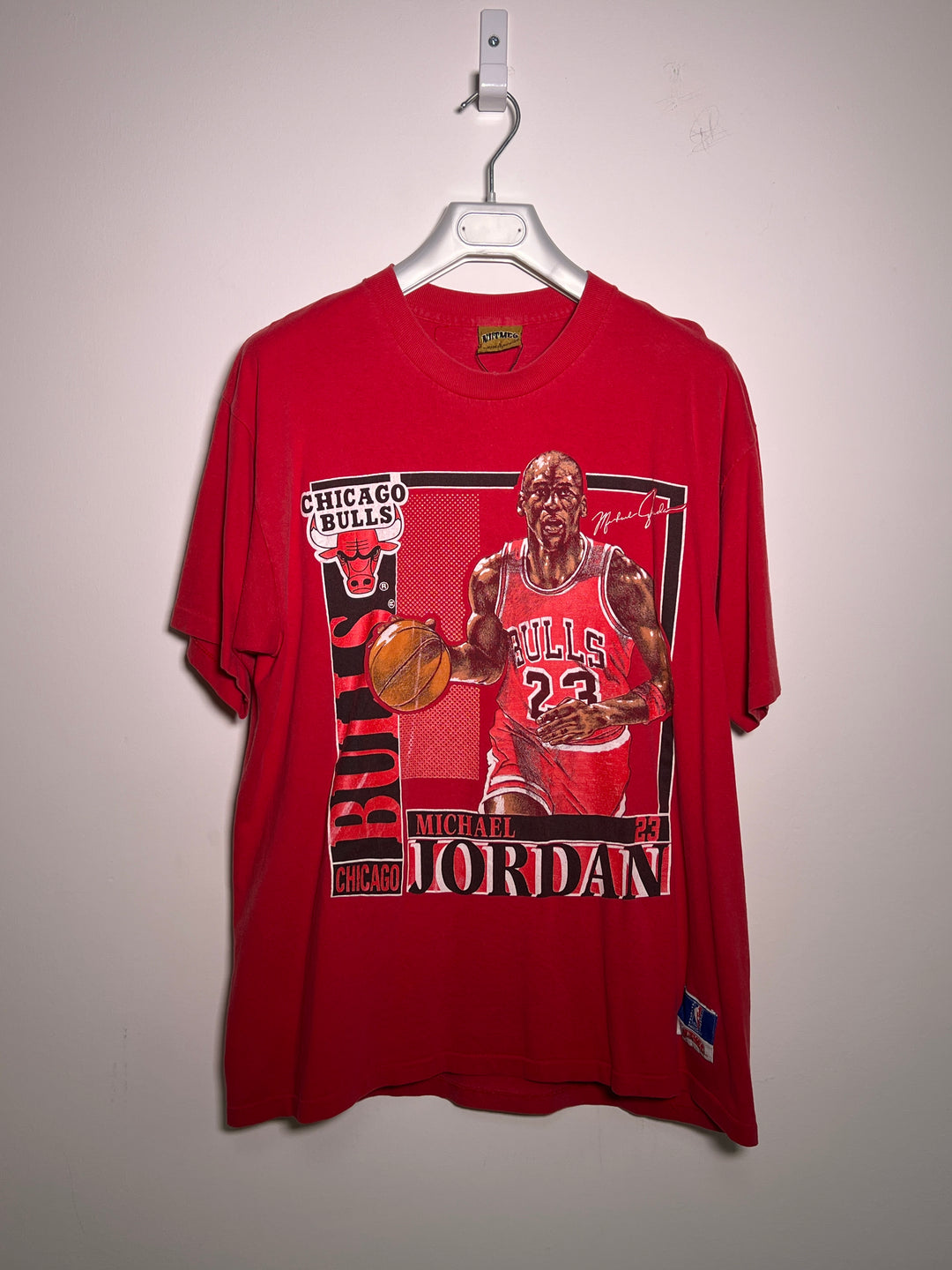 Nutmeg Mills Michael Jordan Card 90s Single Stitch