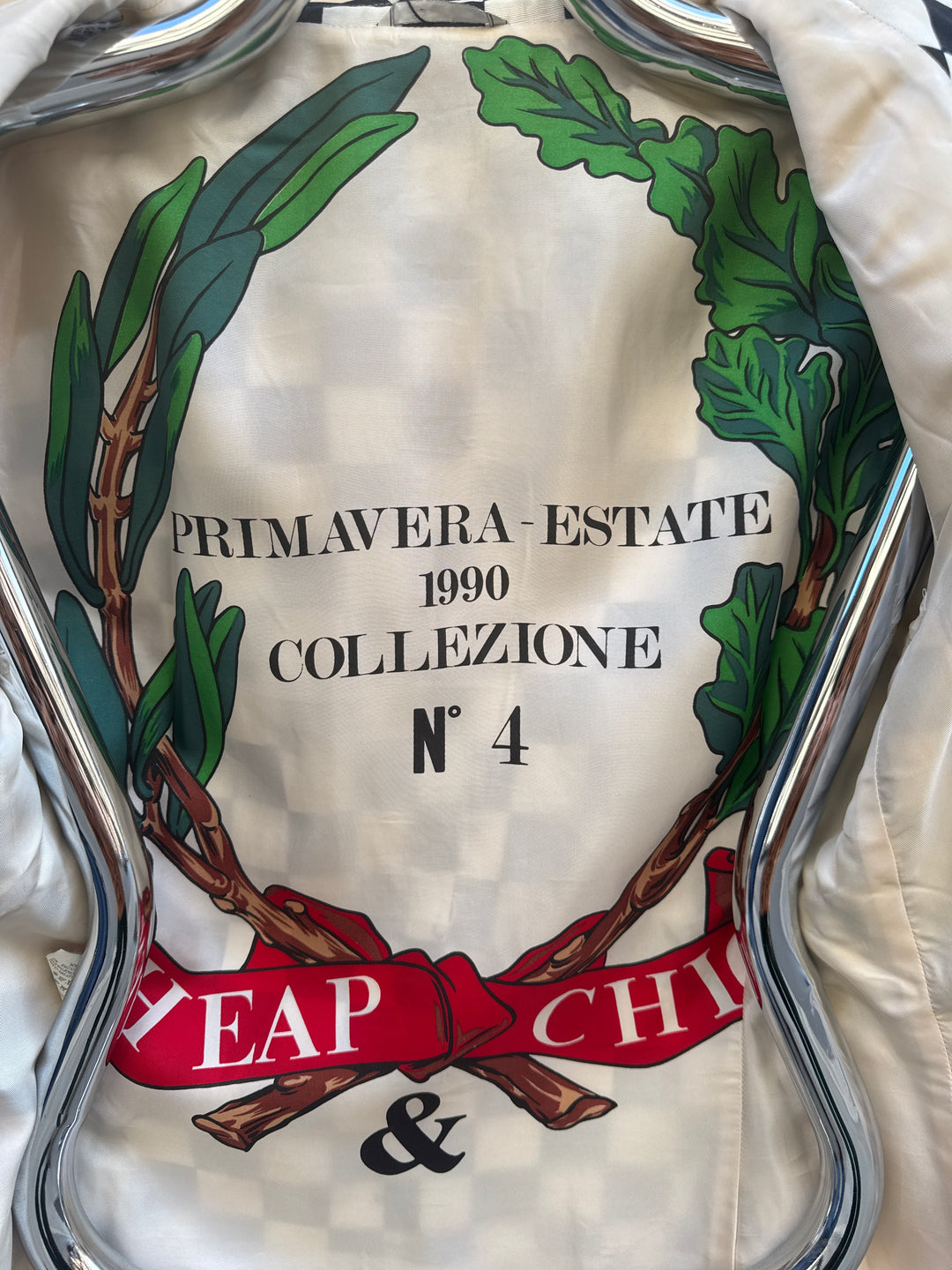 Moschino Cheap & Chic 1990 Checkers Blazer