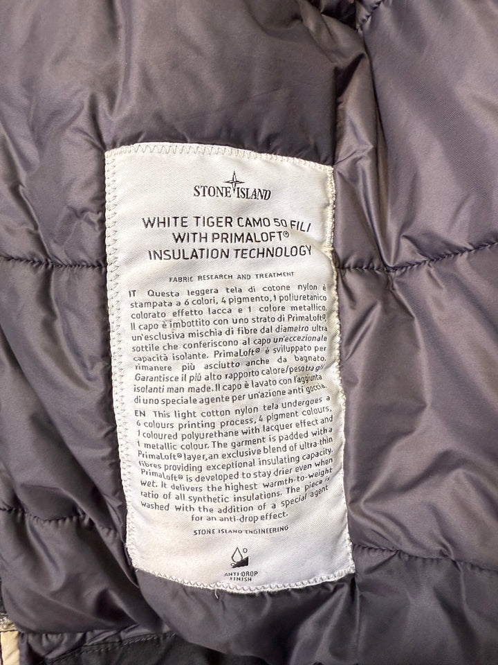 Stone Island White Tiger Camo 50 Fili Parka