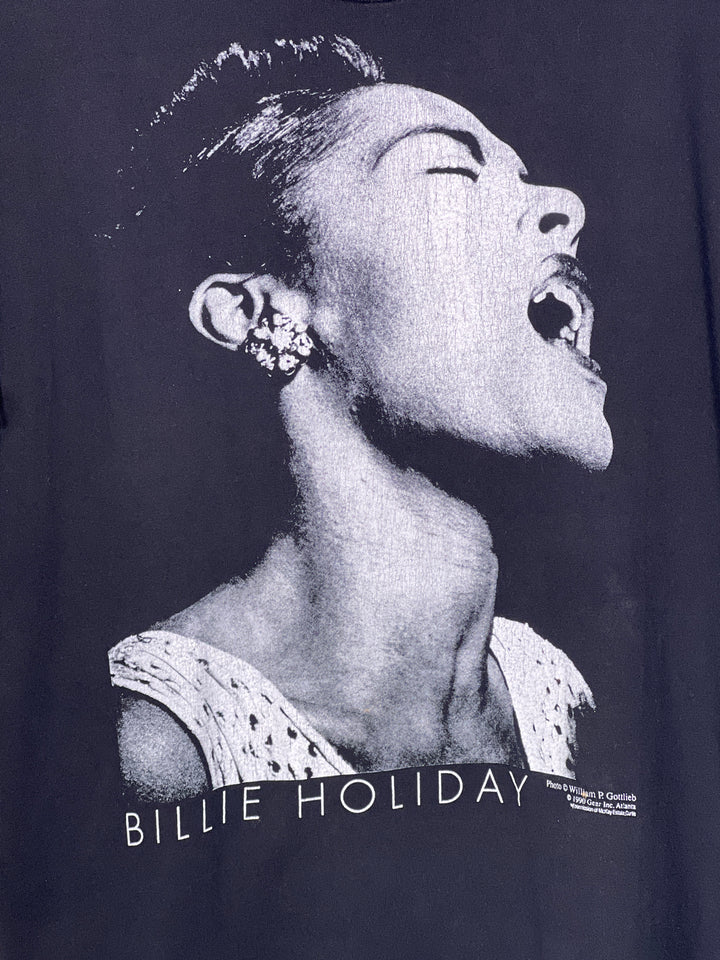 Jerzees Billie Holiday 1990 Portrait T-Shirt