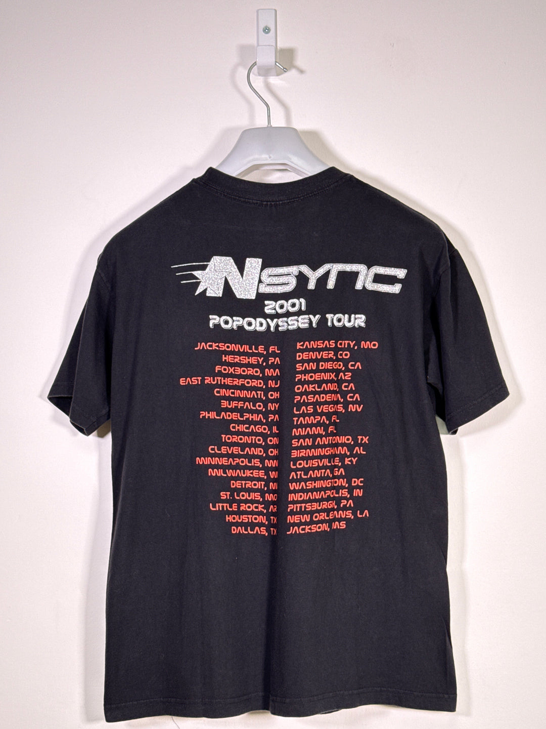 Tour Champ Nsync Popodissey Tour 2001 T-Shirt
