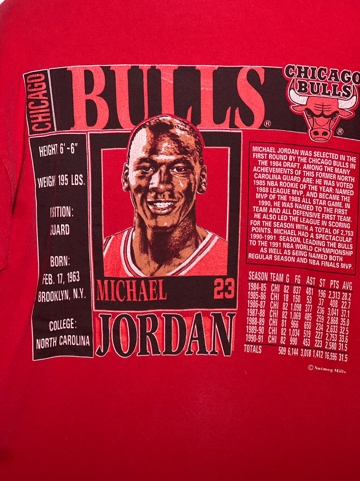 Nutmeg Mills Michael Jordan Card 90s Single Stitch