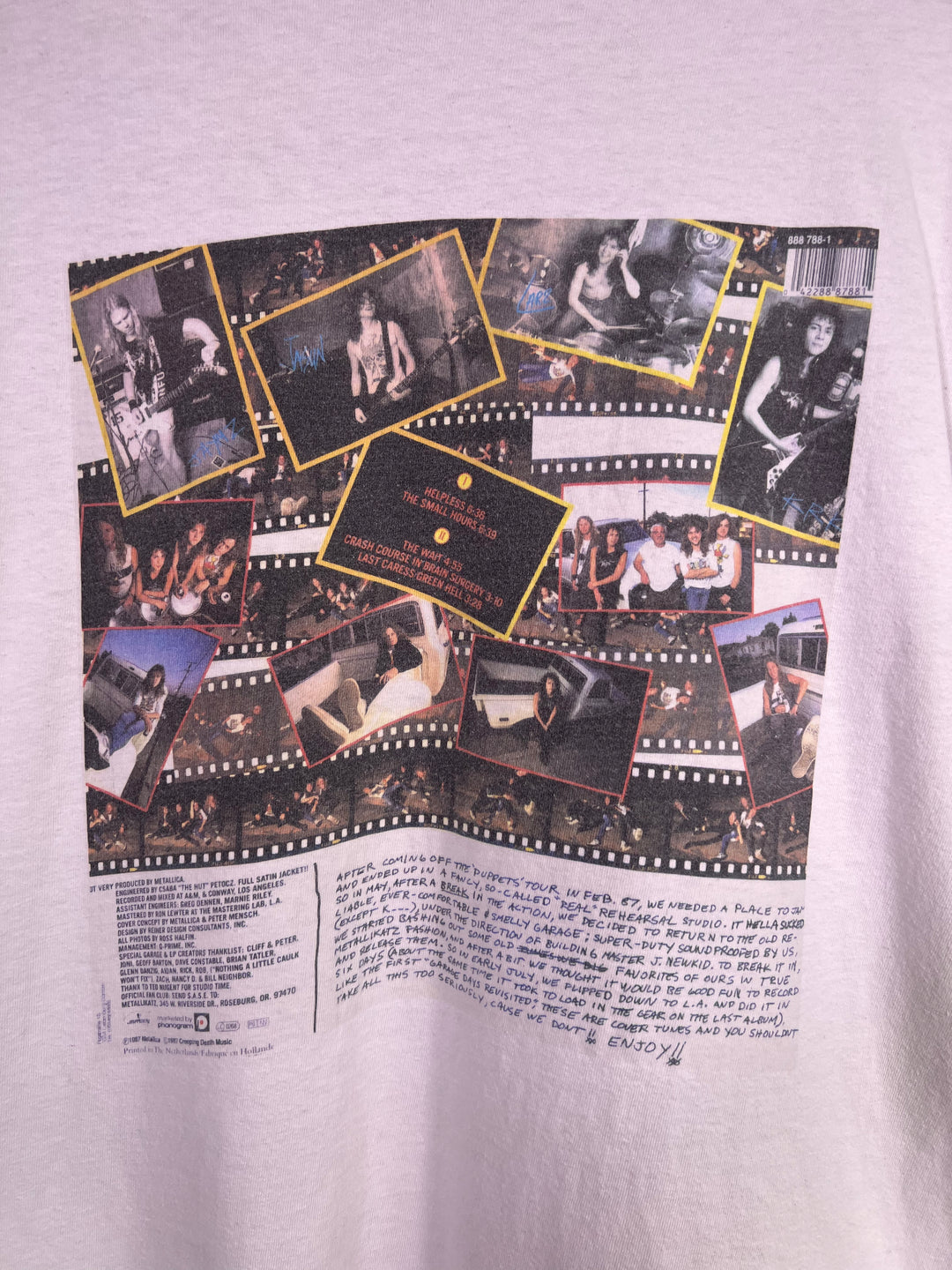 Hanes Metallica The $ 5.98 EP 1987 Single Stitch T-Shirt