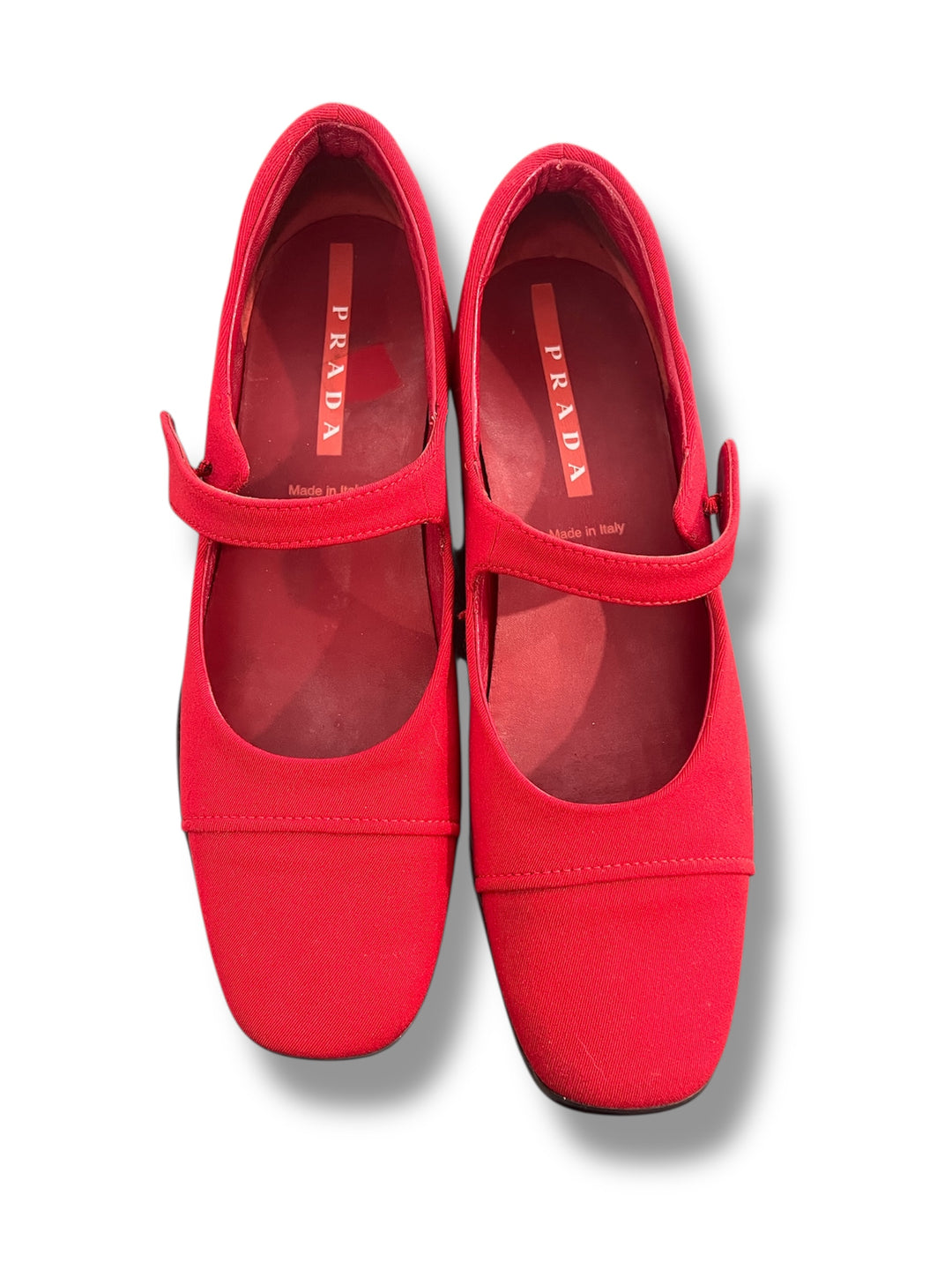 Prada Canvas Mary Jane Shoes