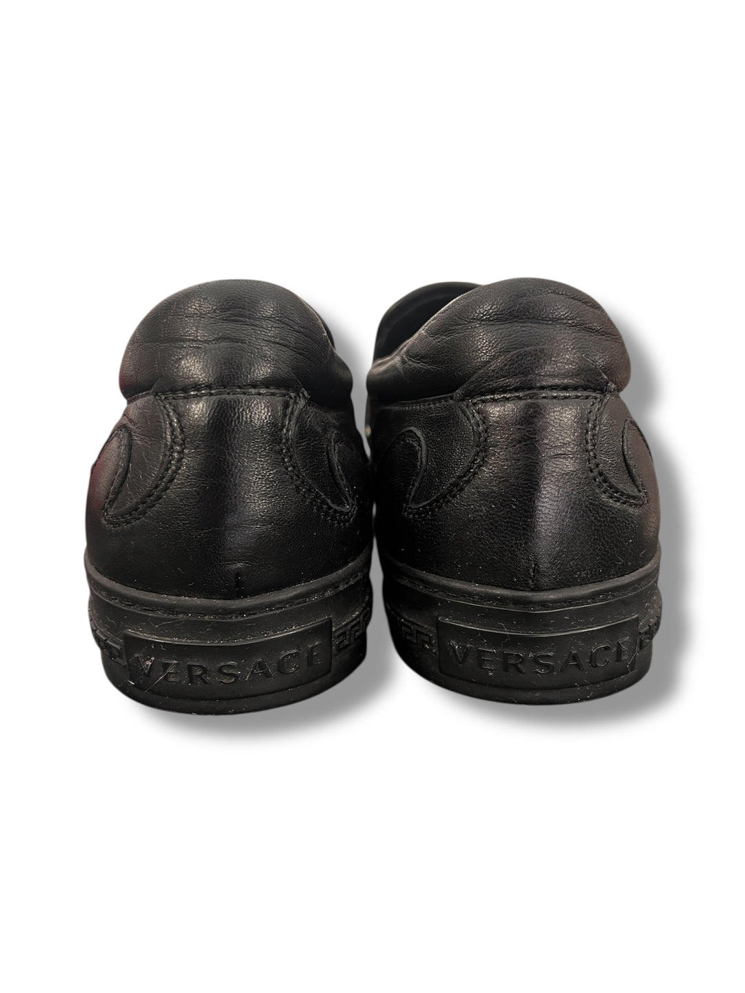 Versace Real Leather Slip On Sneakers