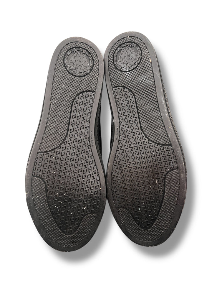 Versace Real Leather Slip On Sneakers