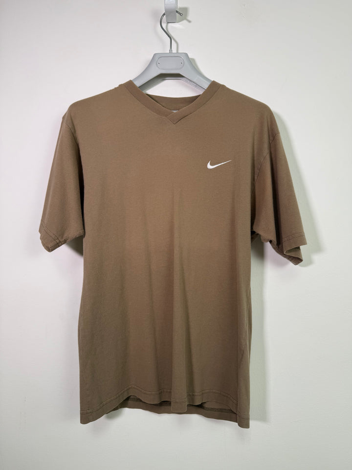 Nike Brown 90s Basic V-Neck T-Shirt