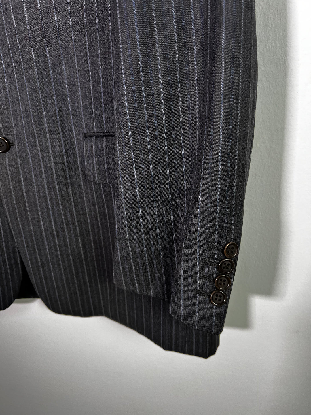 Valentino Pinstripe 3 Buttons Blazer Jacket