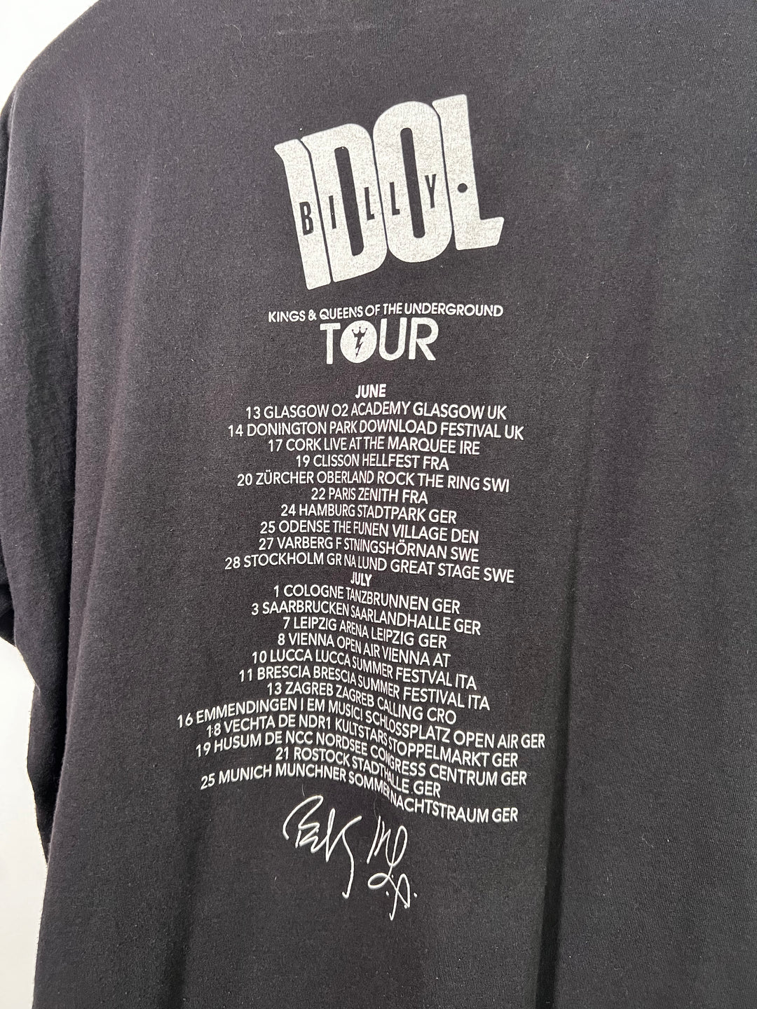 Billy Idol Kings & Queen of the Underground T-shirt