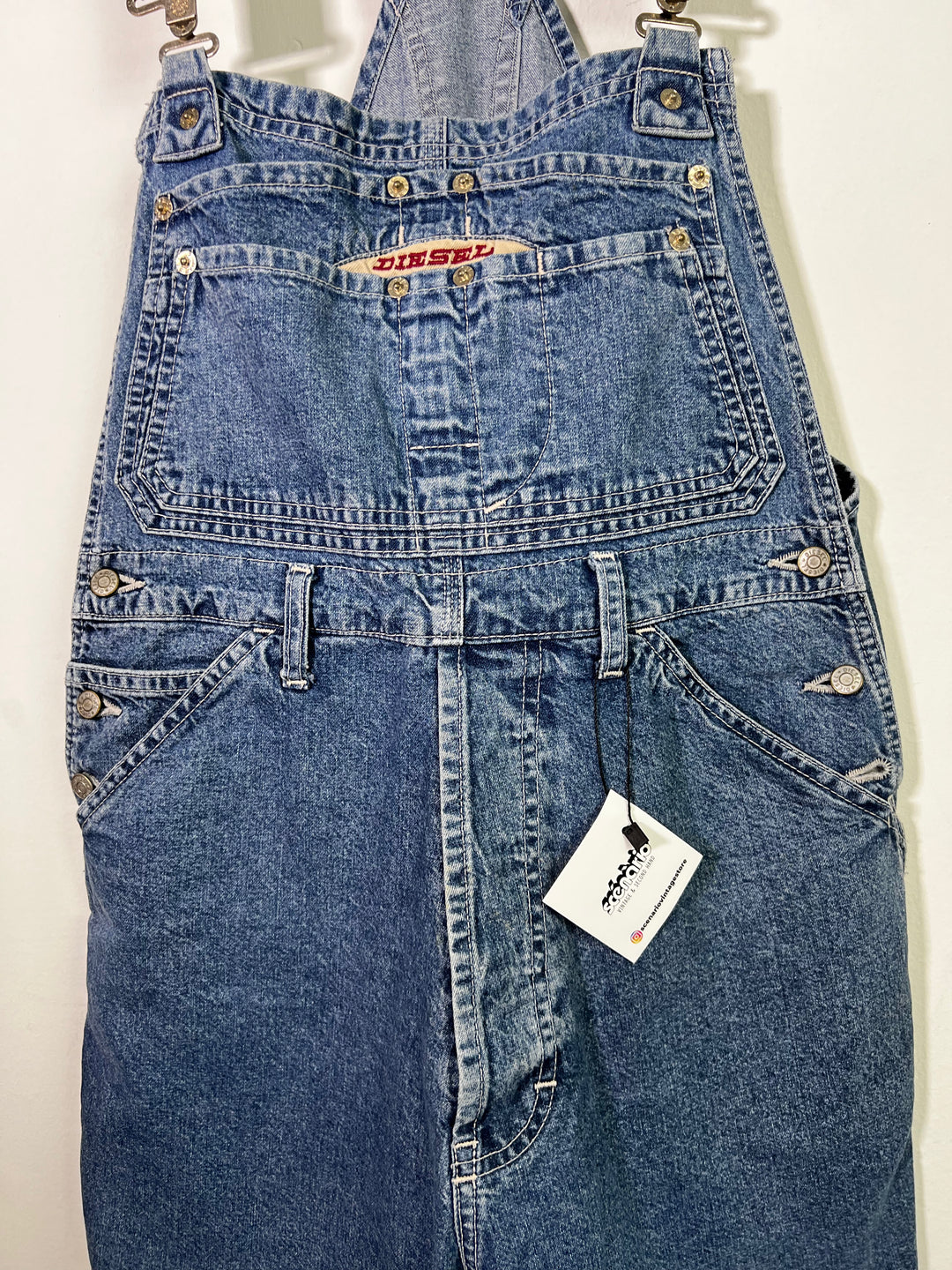 Diesel 90s Denim Short Overall