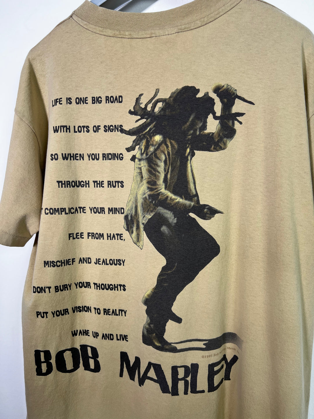 Bob Marley Wake Up And Live 1995 Single Stitch T-Shirt