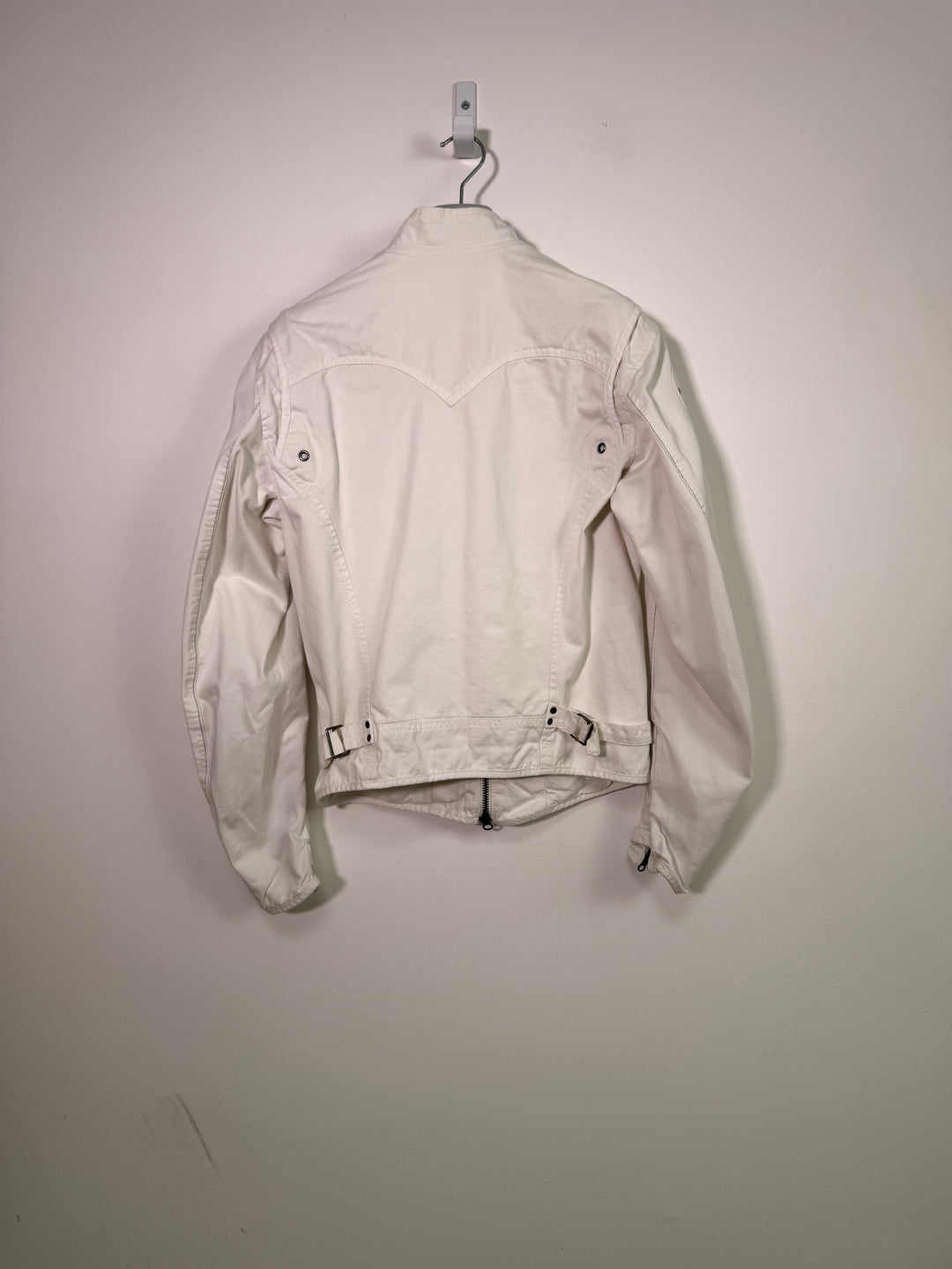 Levi's Y2K White Denim Biker Jacket