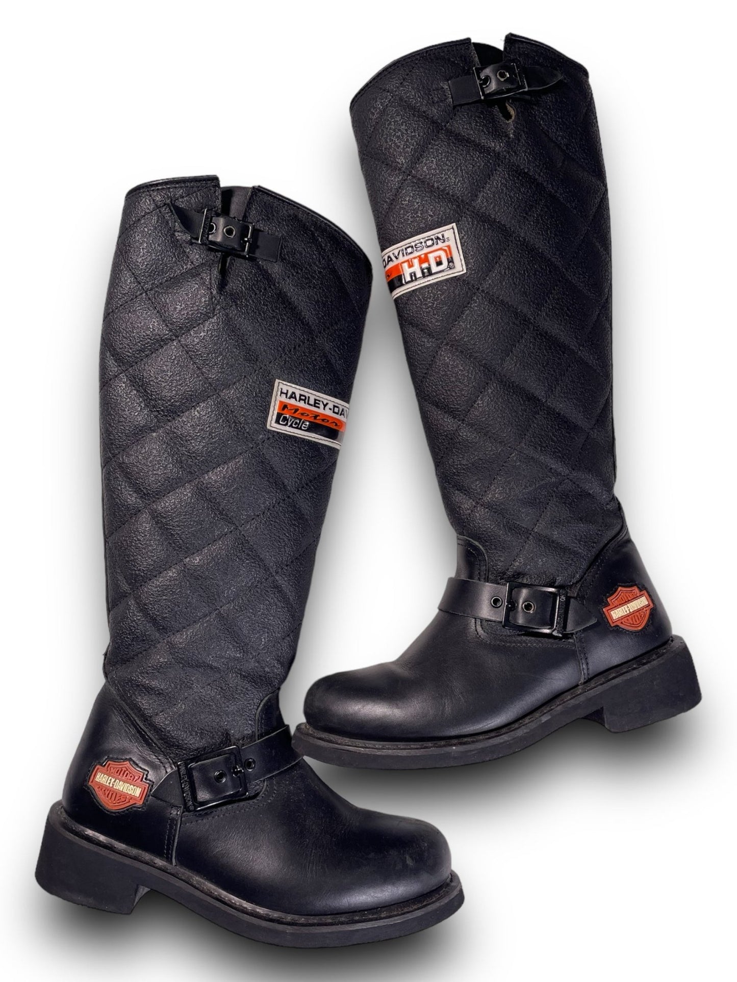 Harley Davidson Women High Biker Boots - scenariovintagestore