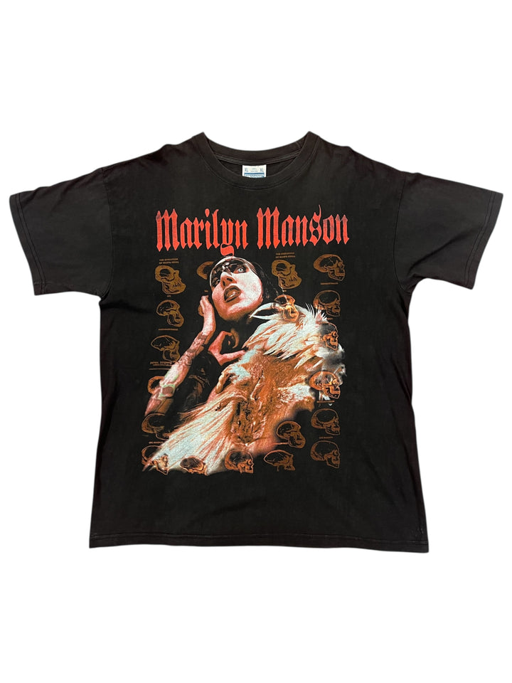 Turbogadget Marilyn Manson Evolution of Man's Skull T-Shirt