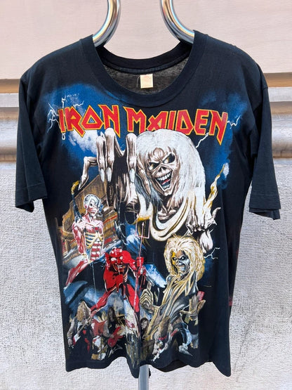 1993 Iron Maiden Italian Tour Single Stich Bootleg T-Shirt