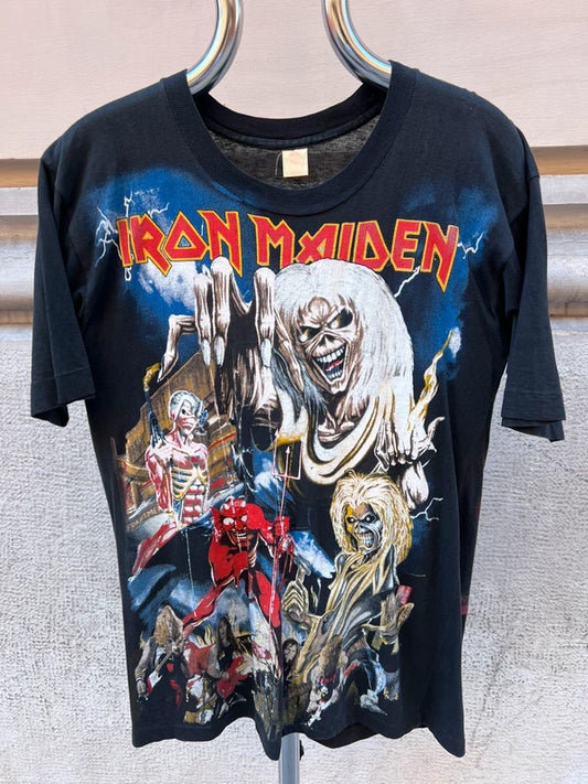 1993 Iron Maiden Italian Tour Single Stich Bootleg T-Shirt