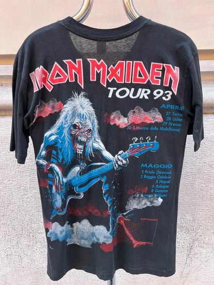 1993 Iron Maiden Italian Tour Single Stich Bootleg T-Shirt