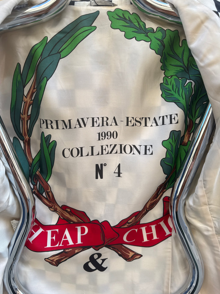 Moschino Cheap & Chic 1990 Checkers Blazer