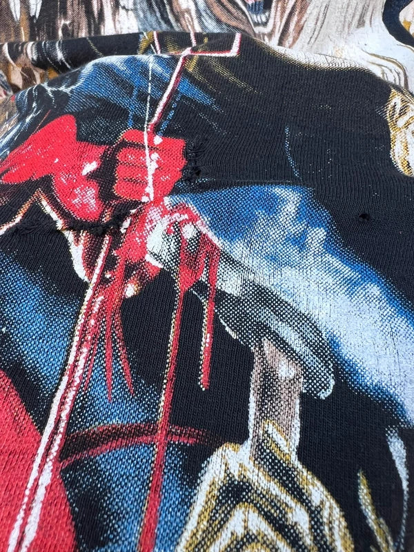 1993 Iron Maiden Italian Tour Single Stich Bootleg T-Shirt