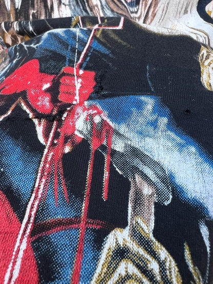 1993 Iron Maiden Italian Tour Single Stich Bootleg T-Shirt