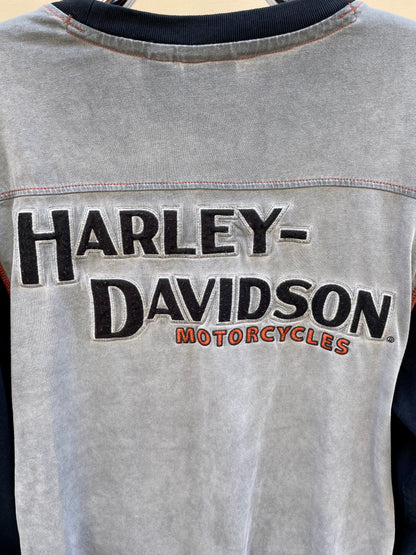 Harley Davidson Embroidered Long Sleeve T-Shirt