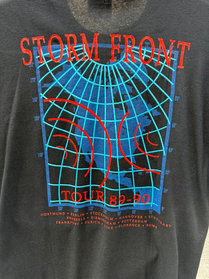 1989-1990 Hanes Billy Joel Storm Front European Tour T-Shirt