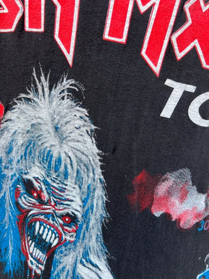 1993 Iron Maiden Italian Tour Single Stich Bootleg T-Shirt