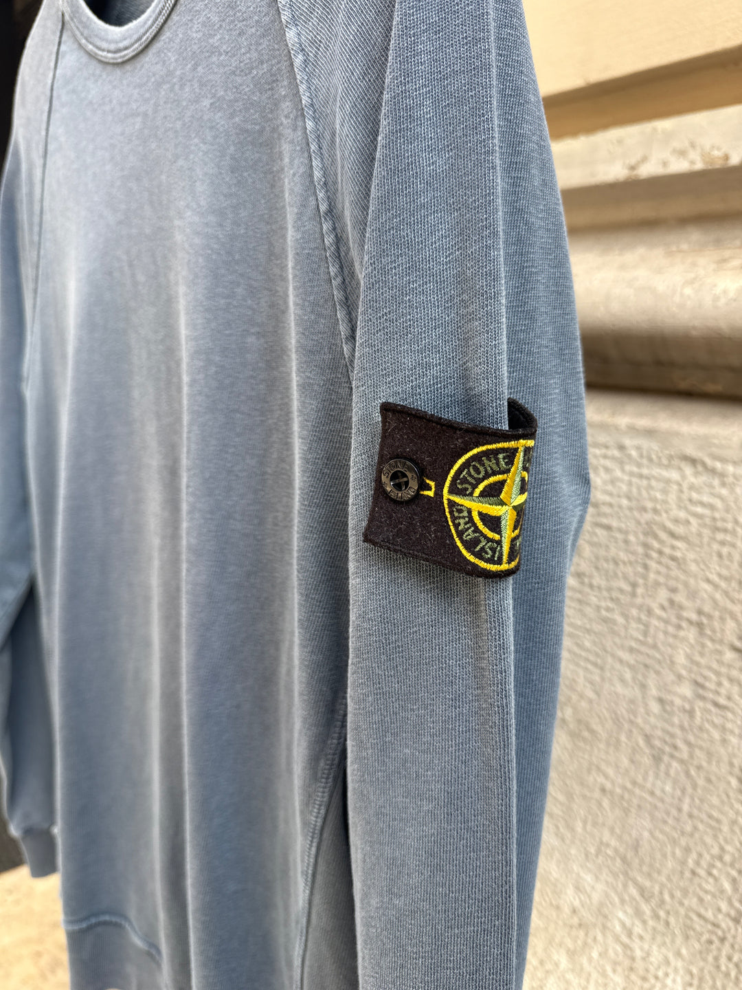 Stone Island Light Blue Crewneck