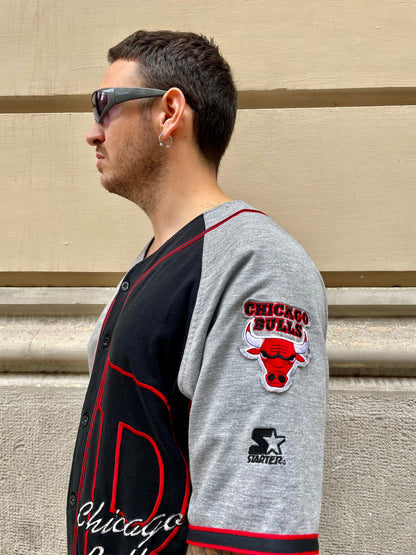 Starter Chicago Bulls Bicolor Baseball Shirt