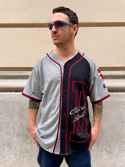 Starter Chicago Bulls Bicolor Baseball Shirt