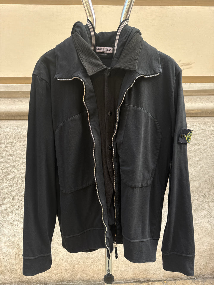 Stone Island Buttons & Full Zip Hoodie
