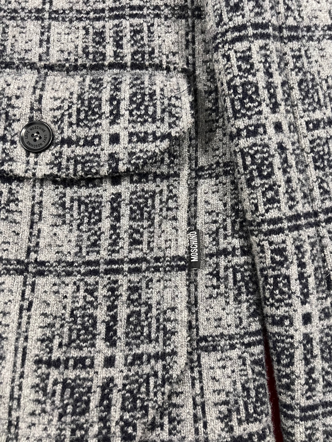 Love Moschino Wool Crop Jacket