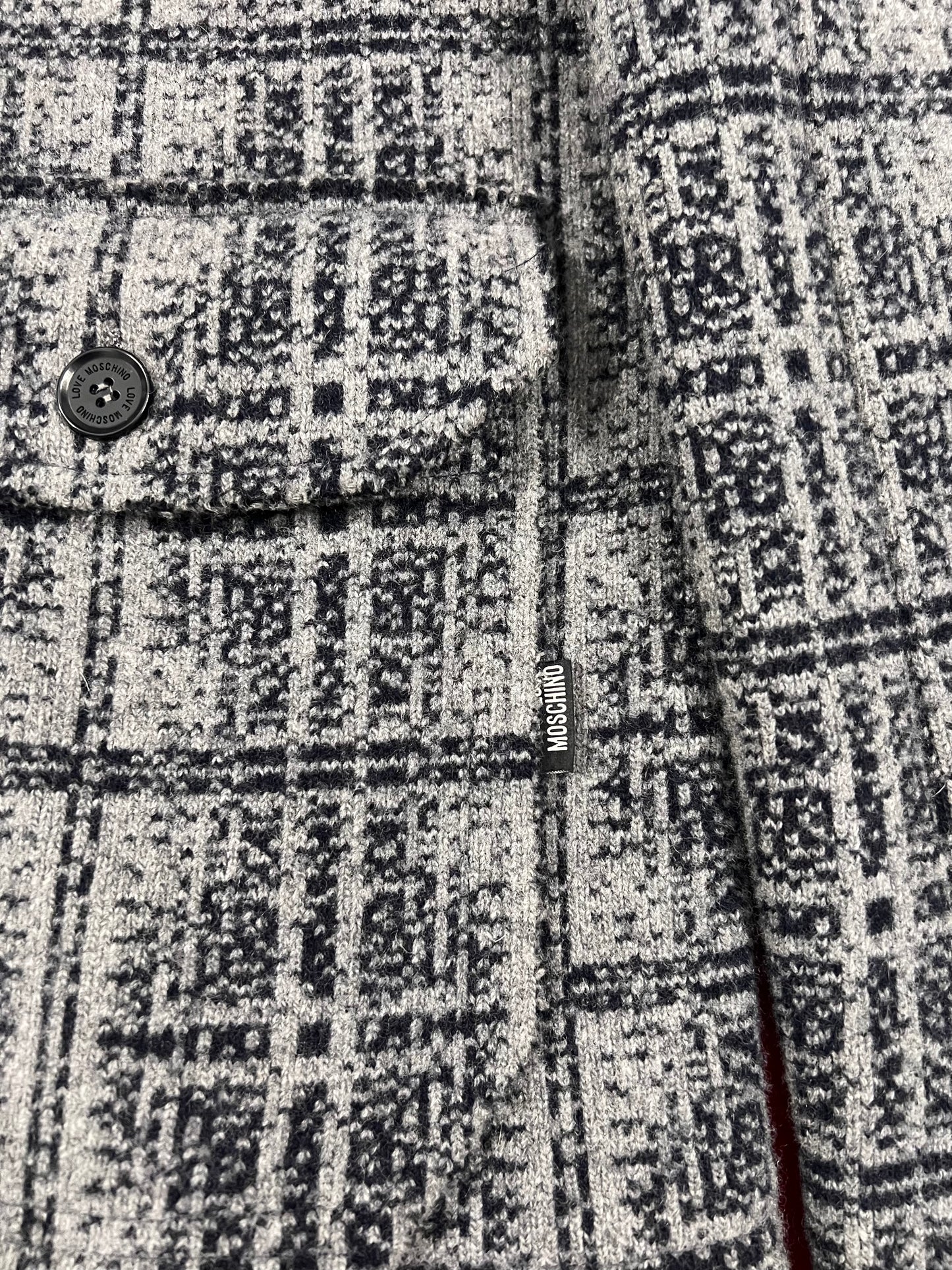 Love Moschino Wool Crop Jacket