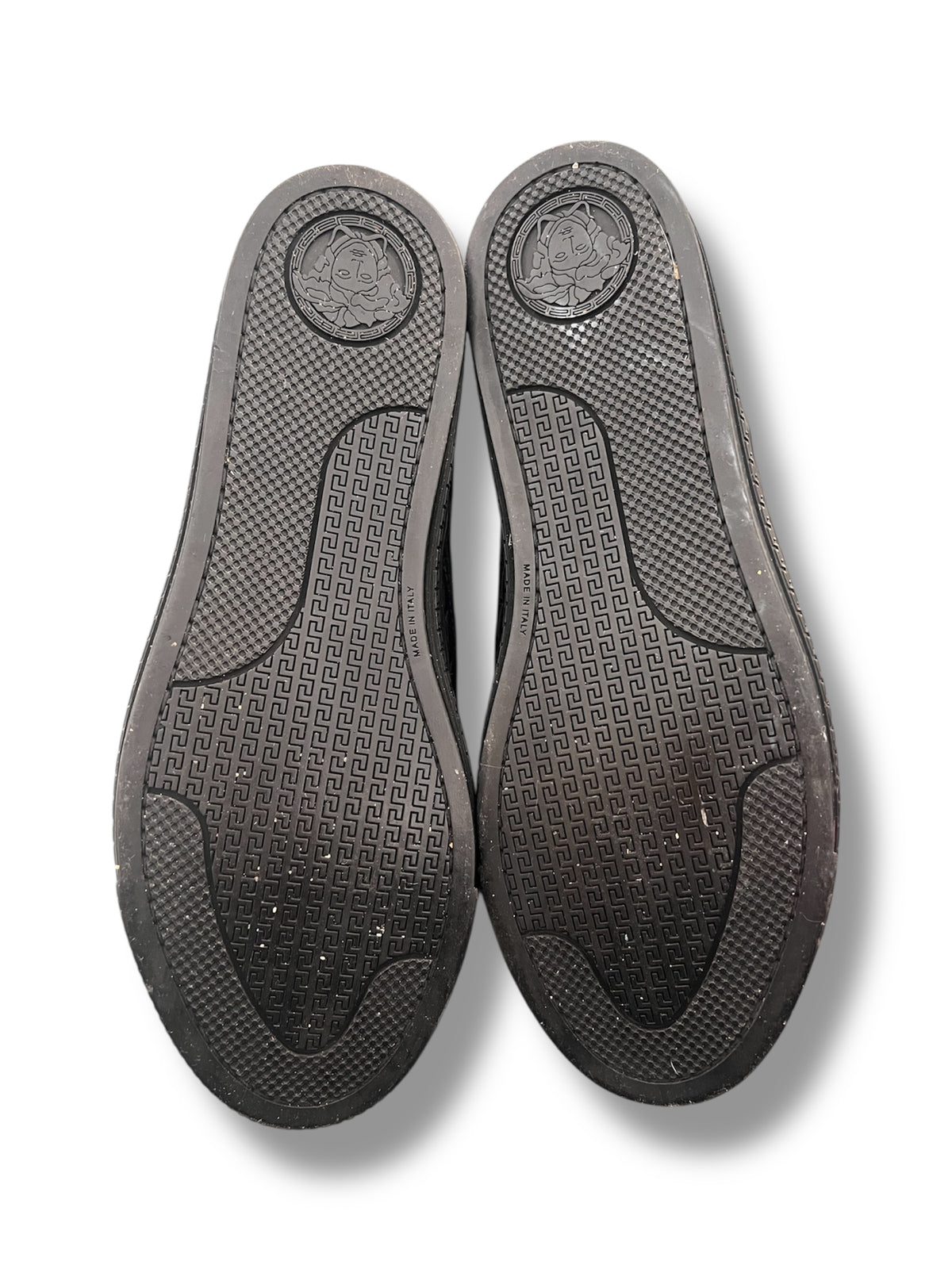 Versace Real Leather Slip On Sneakers