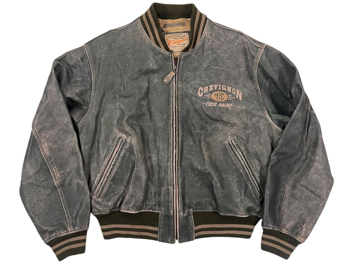 Chevignon Leather Bomber Jacket