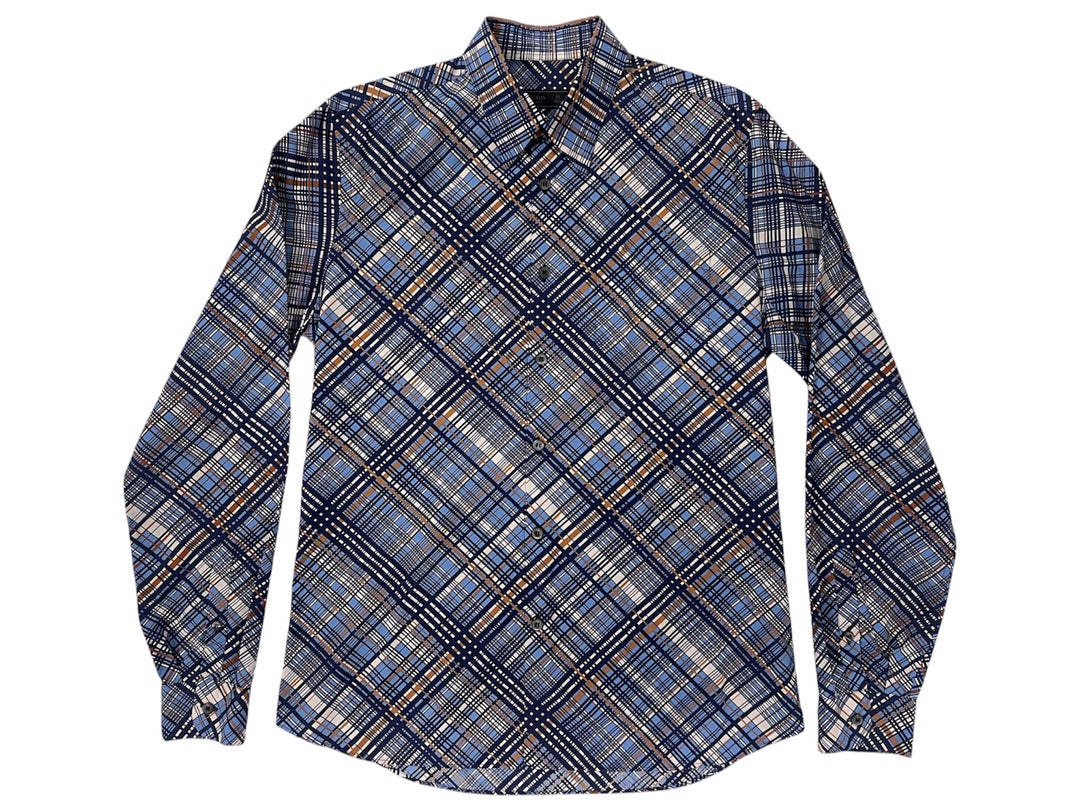 Prada Diagonal Check Shirt