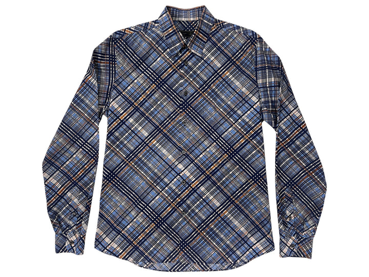 Prada Diagonal Check Shirt