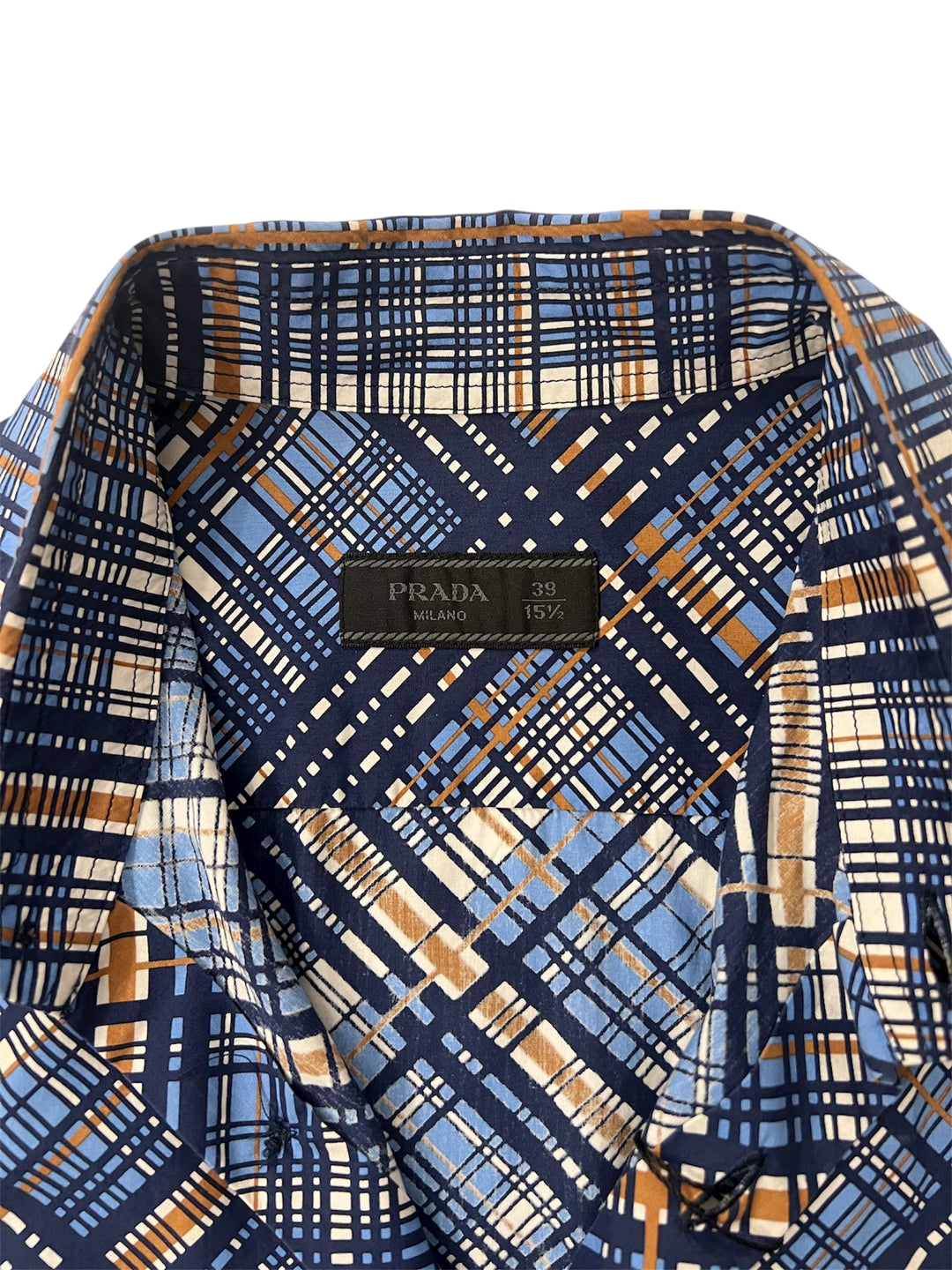 Prada Diagonal Check Shirt