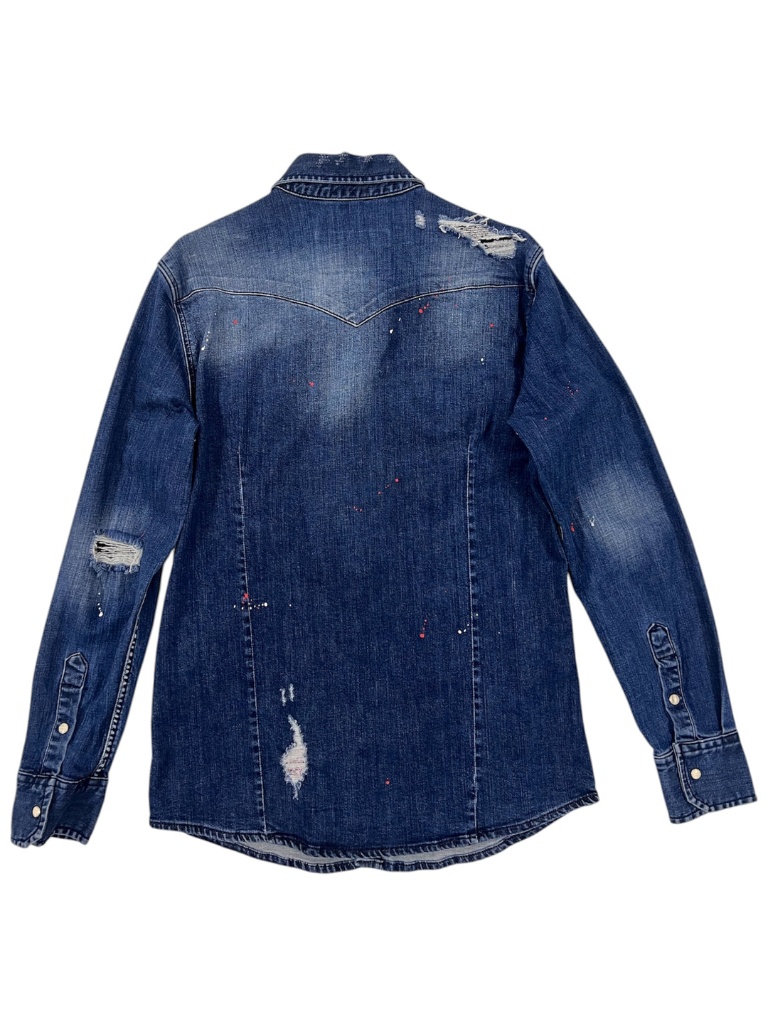Dsquared2 Destroyed Denim Shirt