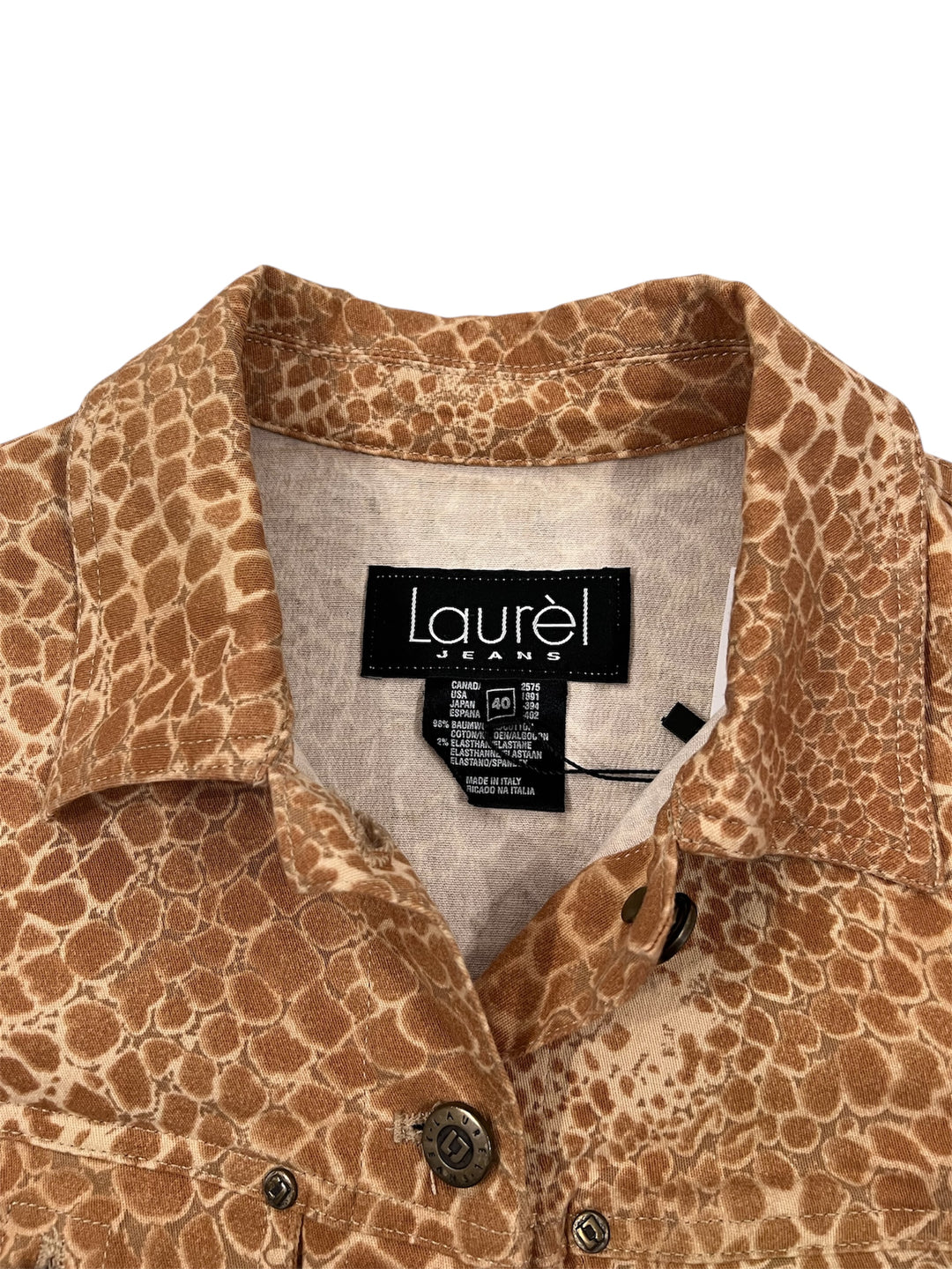 Laurèl Jeans Snake Crop Jacket