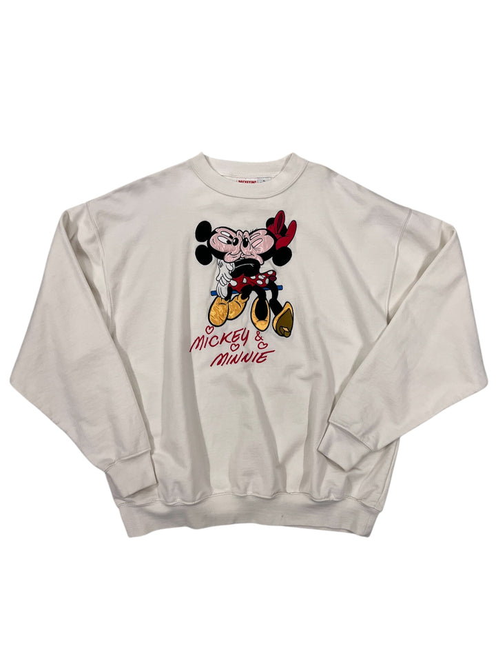 Walt Disney Mickey and Minnie Kiss Crewneck