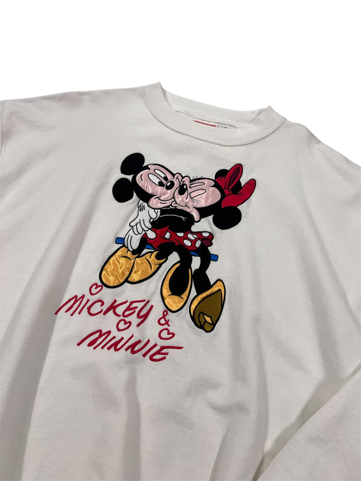 Walt Disney Mickey and Minnie Kiss Crewneck