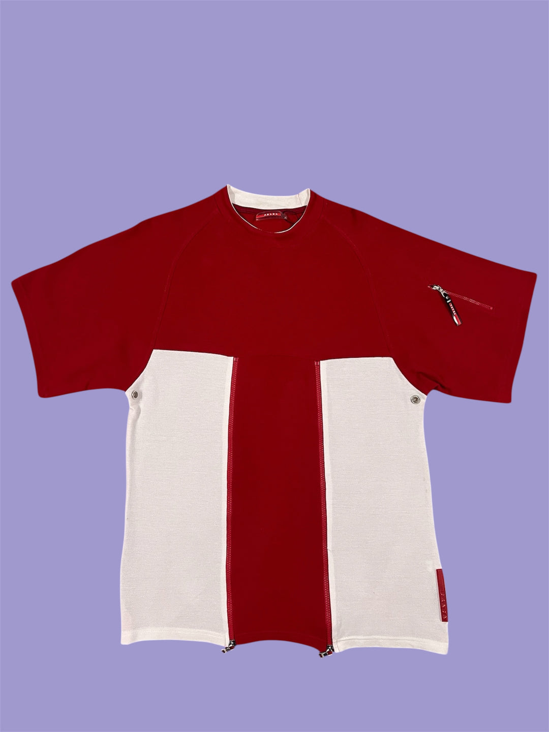 Prada Front Zip T-Shirt