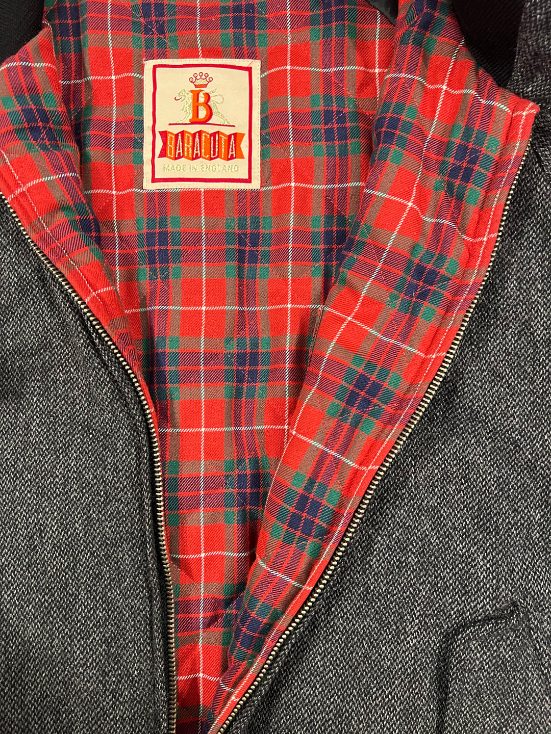 Baracuta G9 Grey Wool Harrington Jacket