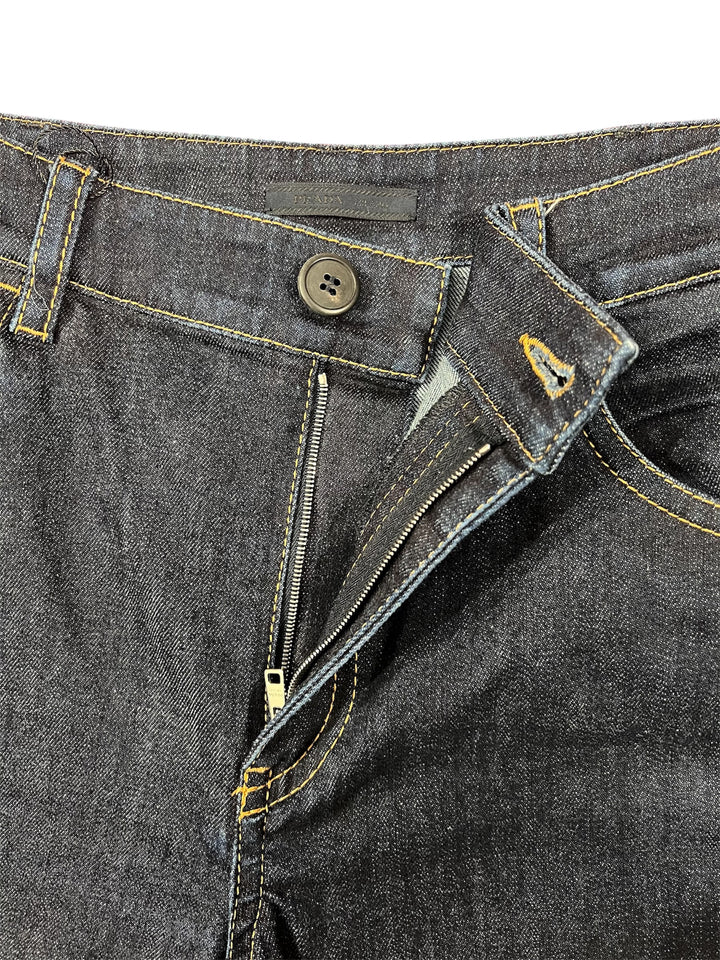 Prada Dark Denim Flared Jeans